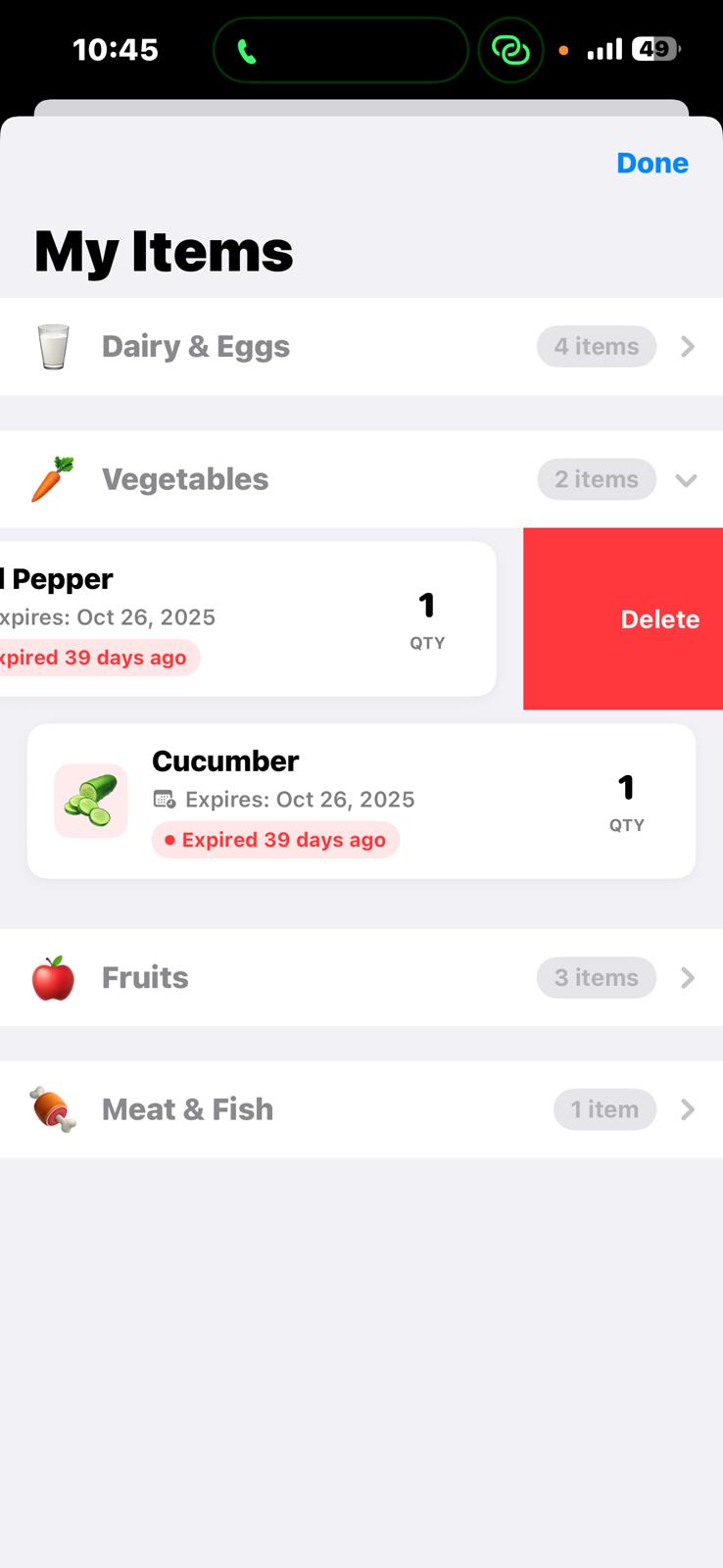 MyFridge App - Premium Features